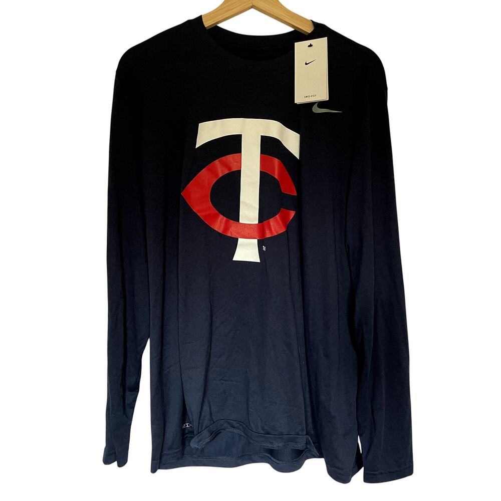 NWT Nike the nike tee navy long sleeved twin cities shirt men's size XL‎ casual
